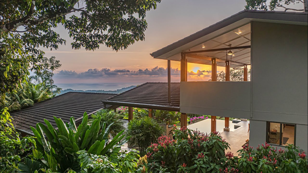 Luxury Tropical House: Stunning Ocean View and Pool Captured with Drone ...