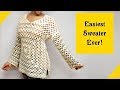 👍Crochet Sweater For Beginners👍 Easy!