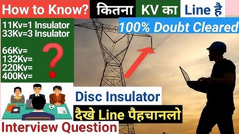 🔴How To Identify The KV Of Transmission Line II Disc Insulator Calculation II