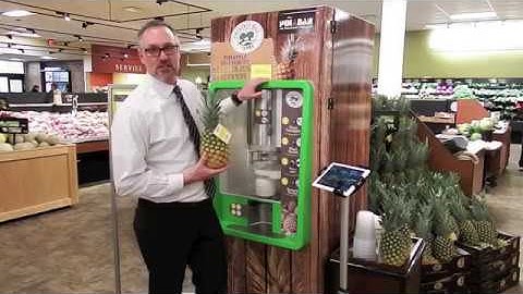 PinaBar - Pineapple-Peeling Robot in action!