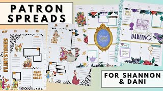 PLAN WITH ME | PATRON SPREADS FOR SHANNON &amp; DANI | THE HAPPY PLANNER