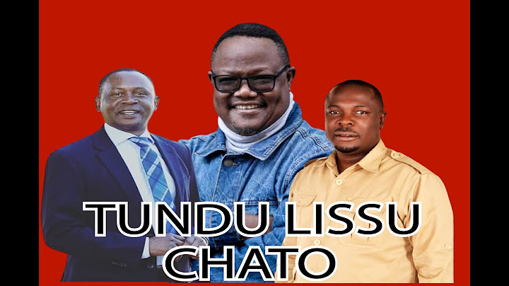🔴LIVE: MAKAMU MWENYEKITI TUNDU LISSU ATUA CHATO