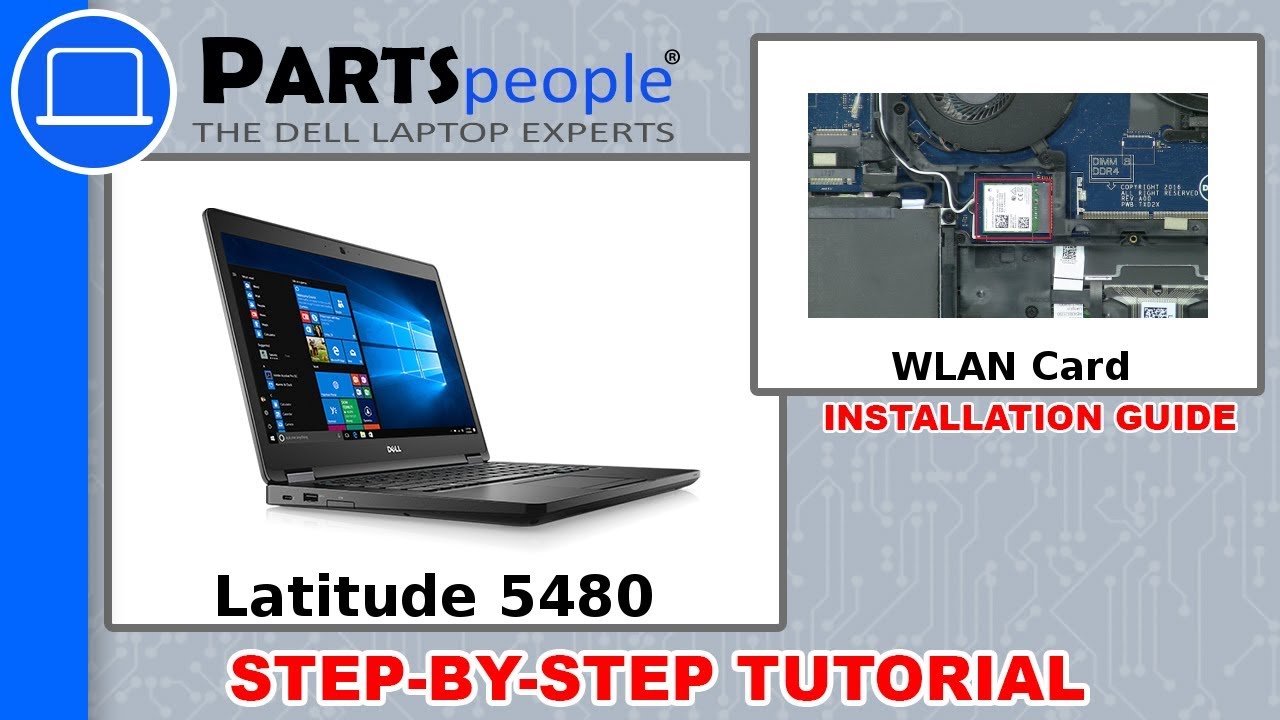 Dell Latitude 5480 (P72G001) WLAN Card How-To Video Tutorial - escueladeparteras