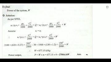 Engineering Thermodynamics - Steady flow Energy Equation Problems