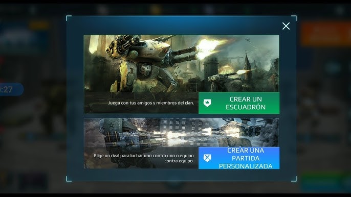Pasos para invitar a un amigo en War Robots