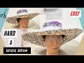 HARD BRIM SUN HAT || Wide Stiff Brim Sun Hat DIY || Summer Hat Tutorial