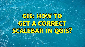 GIS: How to get a correct scalebar in QGIS?