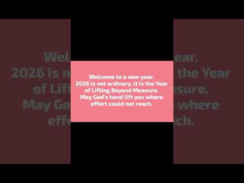 New Year 2026 Will Release Your Blessings To You And Your Family Godfirstinall Kokoro Ope 