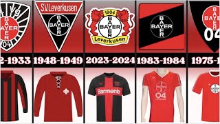 Bayern Leverkusen Evolution Jersey : From 1904 to 2024  | History jersey football