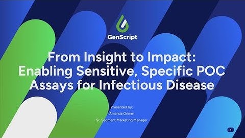 From Insight to Impact: Enabling Sensitive, Specific POC Assays for Infectious Disease
