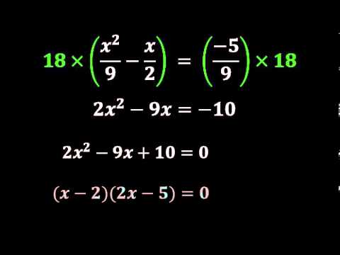 Résoudre une équation quadratique par factorisation - YouTube