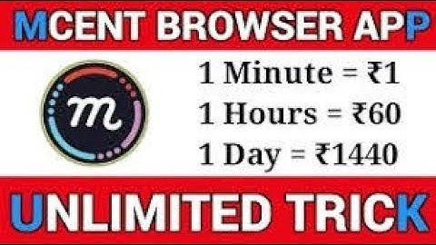 How to increase points in mcent browser..