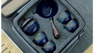 Ceramic Portable Travel Tea Set