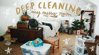 MASSIVE &amp; MESSY ROOM DEEP CLEAN - decluttering &amp; organizing