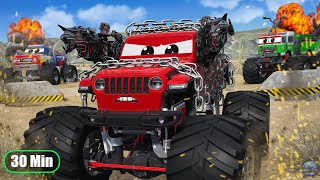 Monster Trucks - Epic Death Racing & Crashes Video -Best of Monster Car Stunts & Crashes Compilation