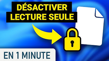 Désactiver la Lecture seule sur un fichier sur Windows