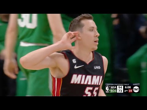 Duncan Robinson Taunts Celtics Fans During Game 7 Blowout ????