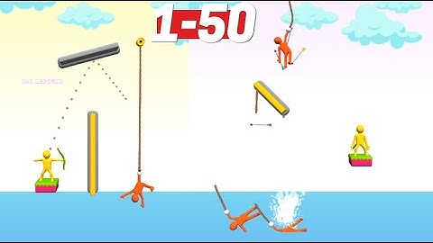 Shoot The Rope Game Gameplay Walkthrough Level 10-20-30-40-50 iOS, Android