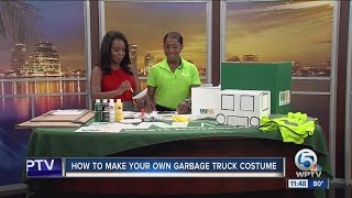 Make your own garbage truck costume