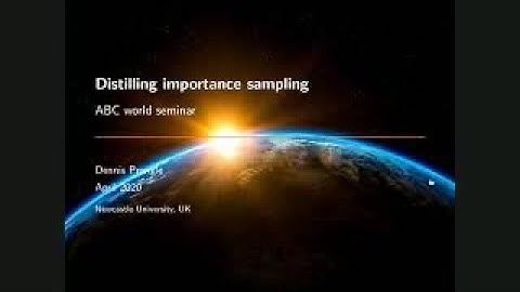One World ABC Seminar -- Distilling importance sampling by Dennis Prangle