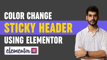 Create a Color Changing Sticky Header in Elementor For Free