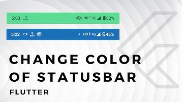 Change Color Of Status Bar & Navigation Bar In Flutter 🔥