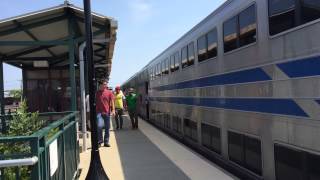 LIRR Summer Sunday Montauk train #8706 at Hampton Bays - 8/30/15