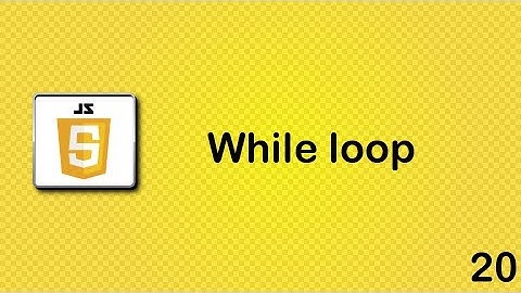 JavaScript beginner tutorial 20 - while loop