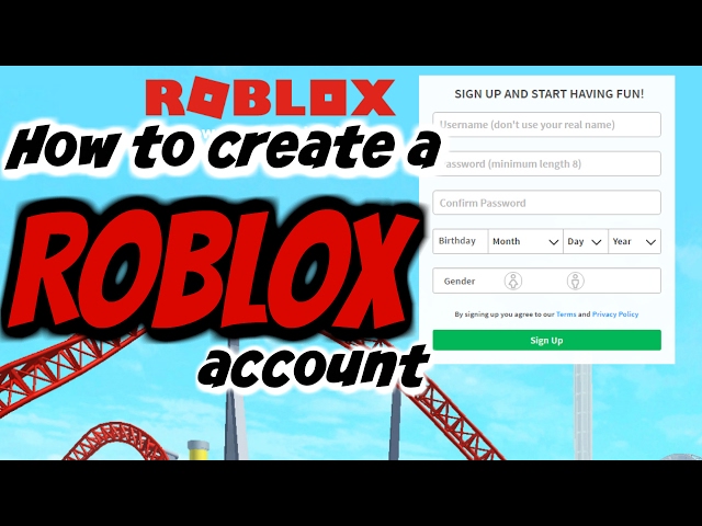 How to Sign Up Roblox Account? Register/Make/Create New Roblox Account Free  from Web-browser Online 