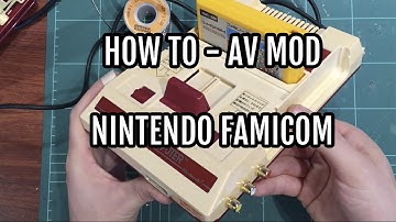 How to AV mod the Japanese Nintendo Famicom console with composite video