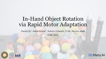 In-Hand Object Rotation via Rapid Motor Adaptation