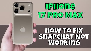 How to Fix Snapchat Not Working On iPhone 17 Pro Max / iphone snapchat app issue fixed