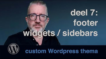 Wordpress custom thema deel 7: footer-widgets / sidebars