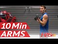 HASfit's 10 Minute Arm Workout at Home with Dumbbells - Arm Exercises for Biceps and Triceps