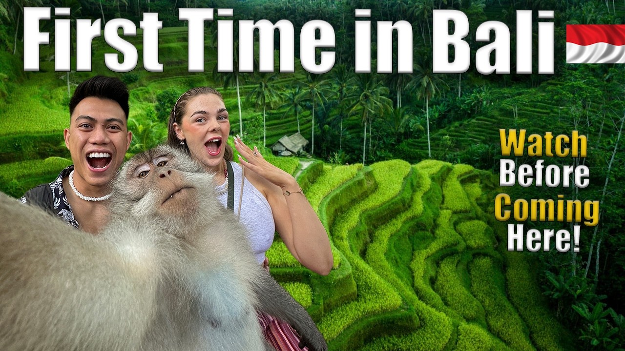 Our FIRST TIME IN BALI INDONESIA! 🇲🇨 We Love this Place
