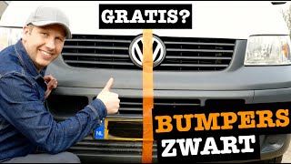 Kunststof bumpers zwart voor 0, EUR !?