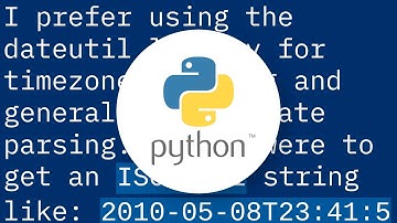 How do I translate an ISO 8601 datetime string into a Python datetime object?
