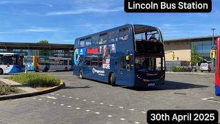 Buses at Lincoln Central Bus Station (30/04/2025)