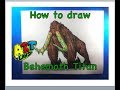 How to draw the Behemoth Titan from Godzilla