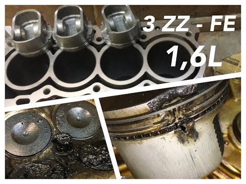 Капитальный ремонт двигателя Тойота Королла 3ZZ FE Toyota Corolla 3ZZ FE engine overhaul