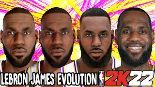 Lebron James Ratings and Face Evolution (NBA 2K4 - NBA 2K22)