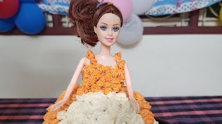 Barbie Doll Cake Decoration Tutorial | First birthday cake for my daughter| Lockdown birthday cake screenshot 2