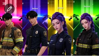 K-pop Demon Hunters Vs Coffen Dance VS Tiles Hop EDM RUSH 🎧#sajaboys  screenshot 1