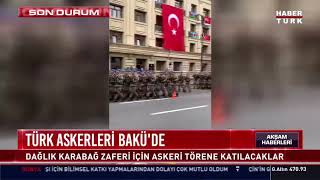 Türk Askerleri 10 Aralık Zafer Geçidi Için Baküde