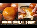 [No-oven] CREME BRULEE DONUT recipe - Cách làm DONUT nhân KEM TRỨNG