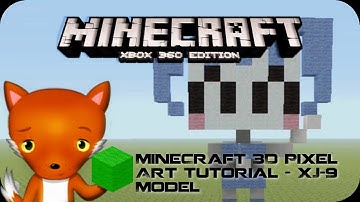 MineCraft 3D Pixel Art Tutorial - XJ-9 Model
