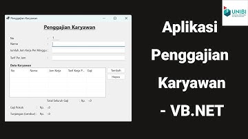 Aplikasi Penggajian Karyawan - VB.NET