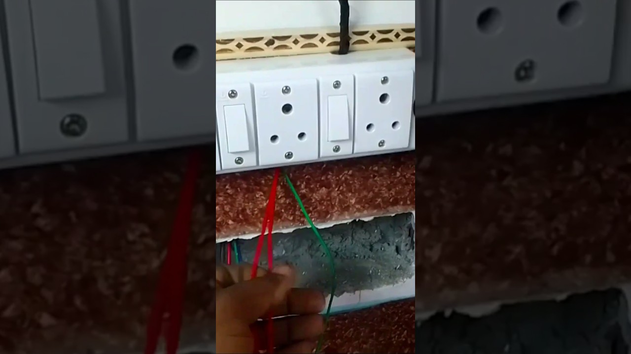 how to make 16A combine board switch socket extension bord at home 