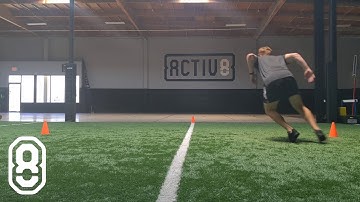 Cone Drill: Sprint, Back Peddle, Shuffle