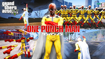 GTA 5 - Saitama (One Punch Man) Mod V.2 Gameplay Showcase